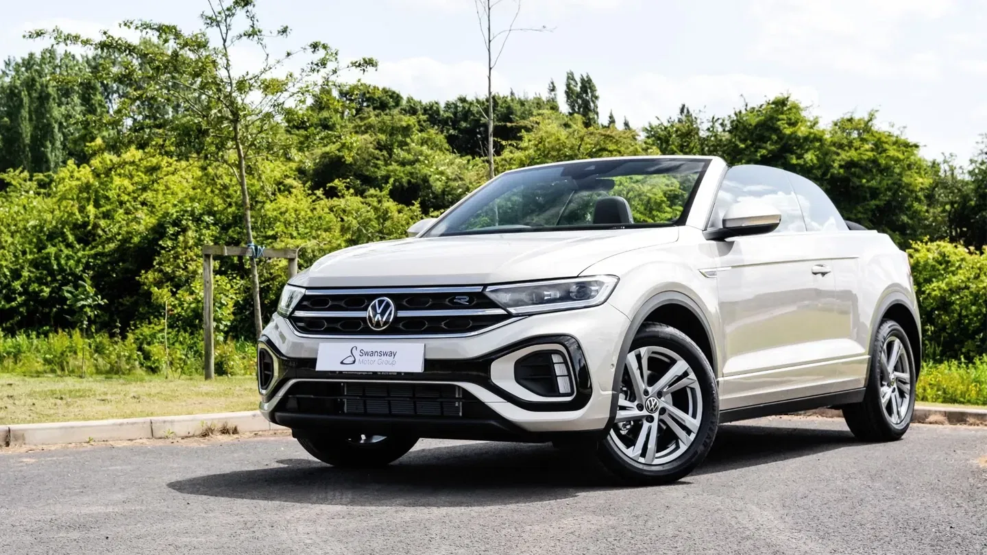 White VW T-Roc Parked Up in Car Park
