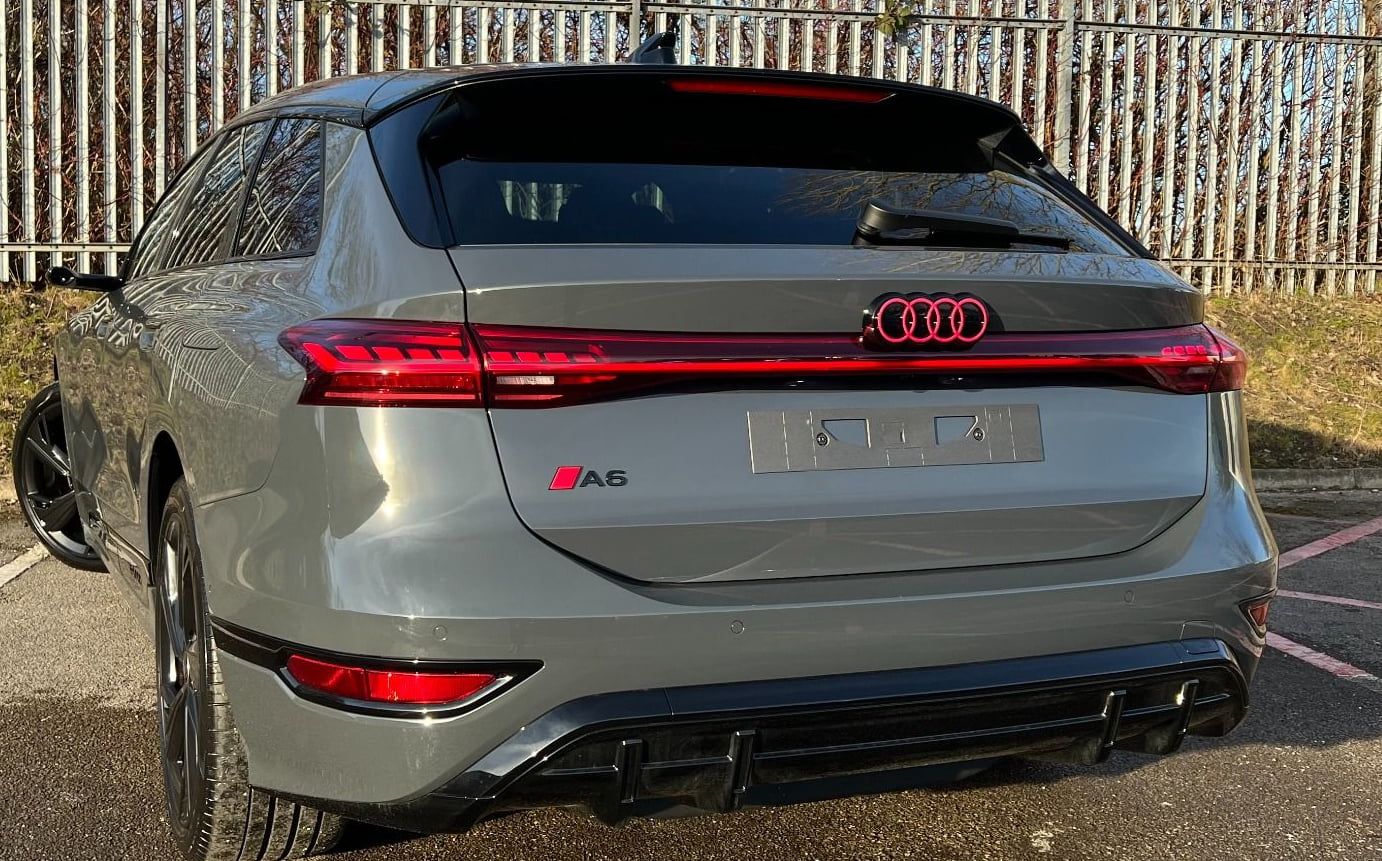 Rear of Audi A6 e-tron