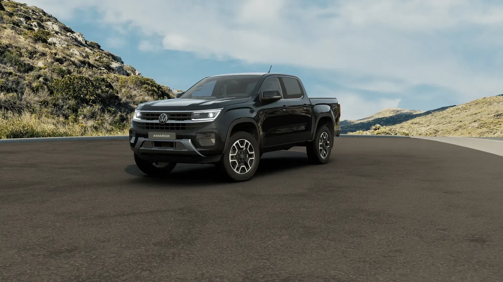 Black VW Amarok Parked Up in the Countryside