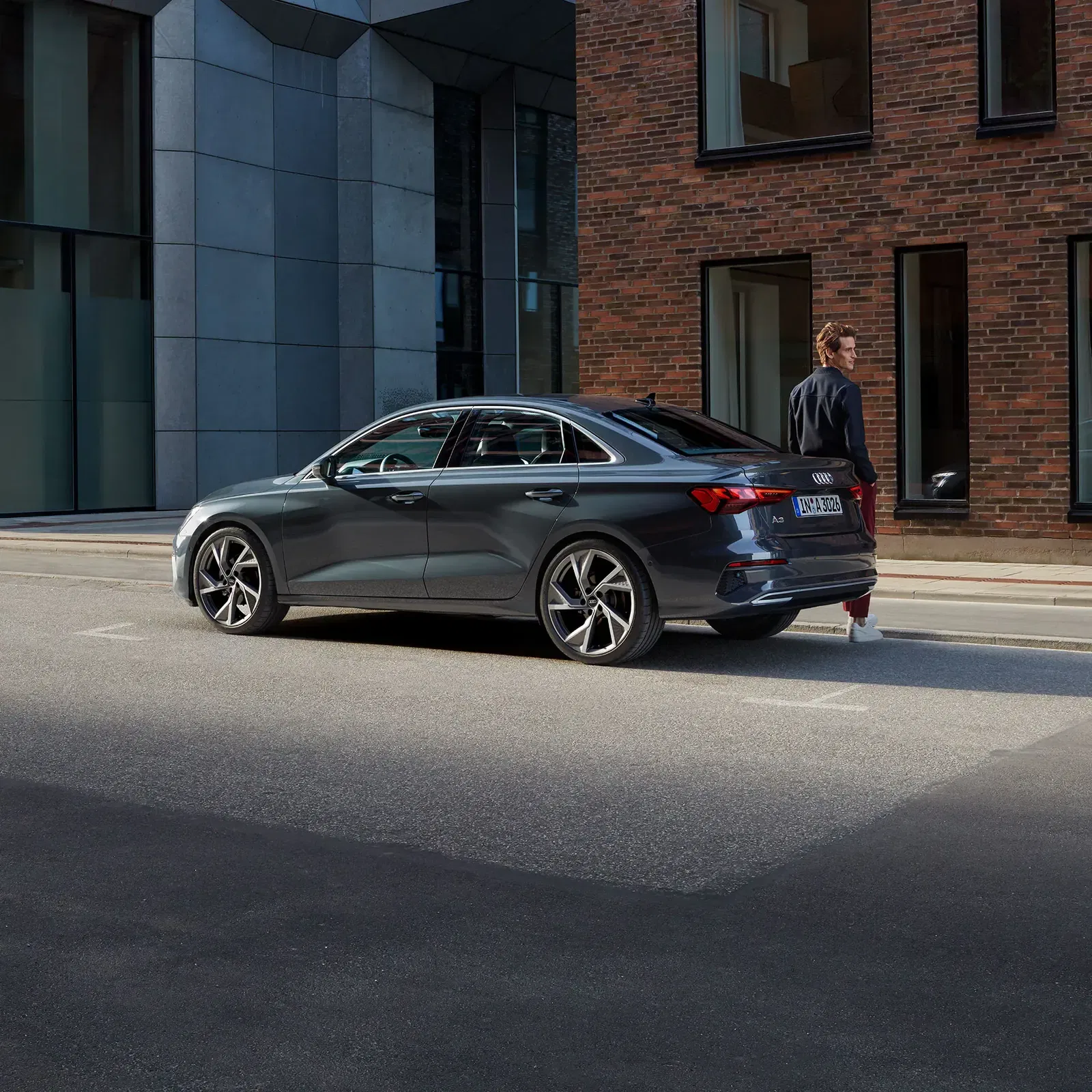 Audi A3 Saloon rear angle