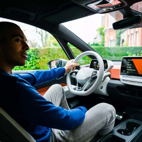 Volkswagen ID.3 interior man driving