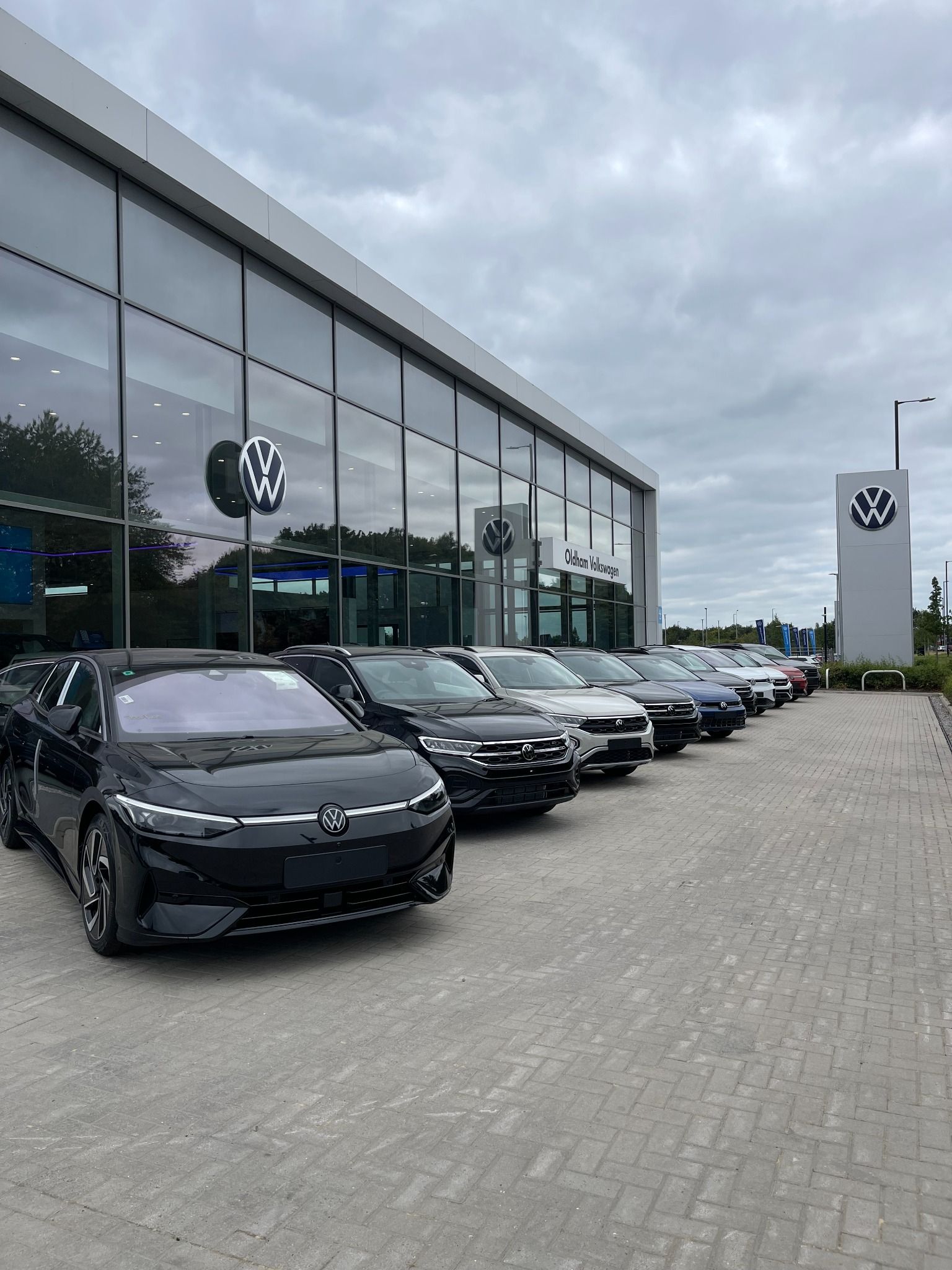 New VW Stock outside Oldham Volkswagen