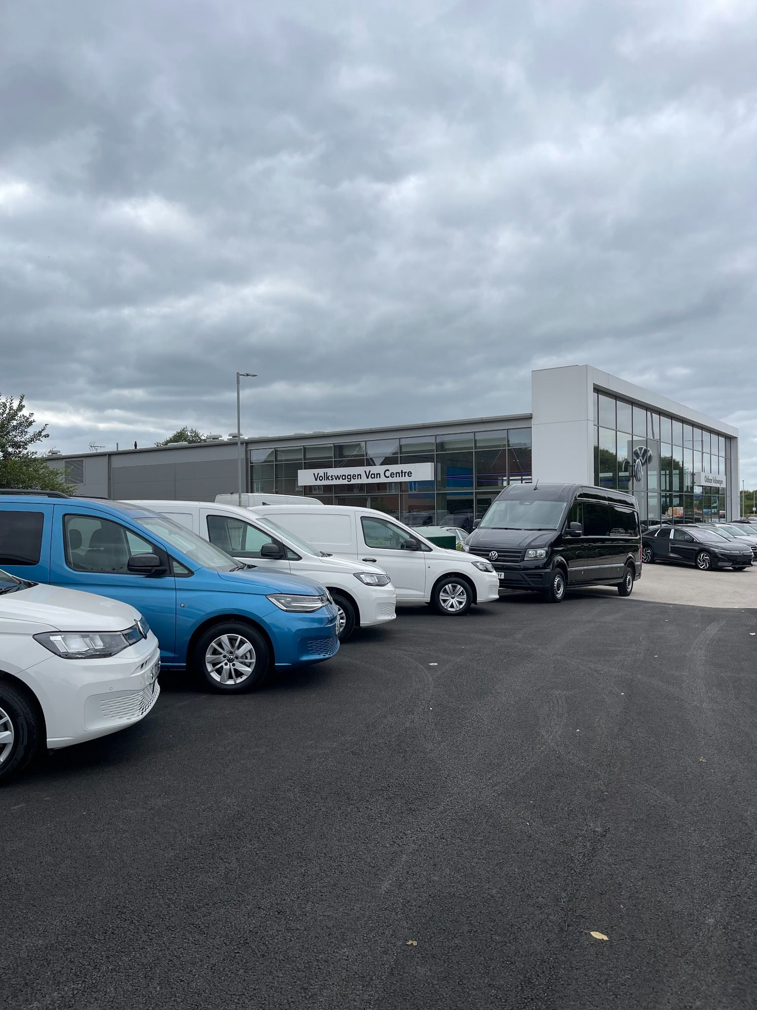 Approved Used Stock outside Volkswagen Van Centre