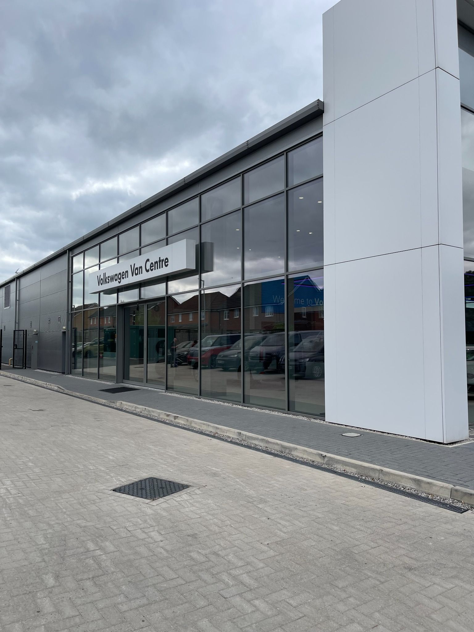 Main Entrance and Signage outside Volkswagen Van Centre Oldham