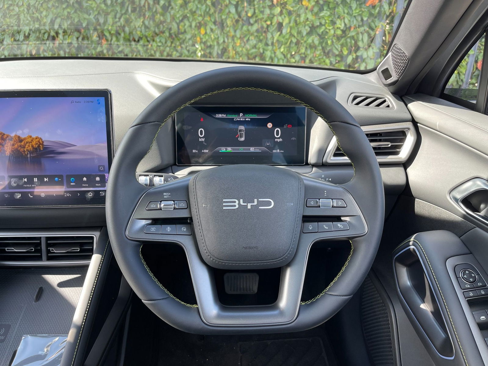 BYD Atto 2 Close Up of Steering Wheel