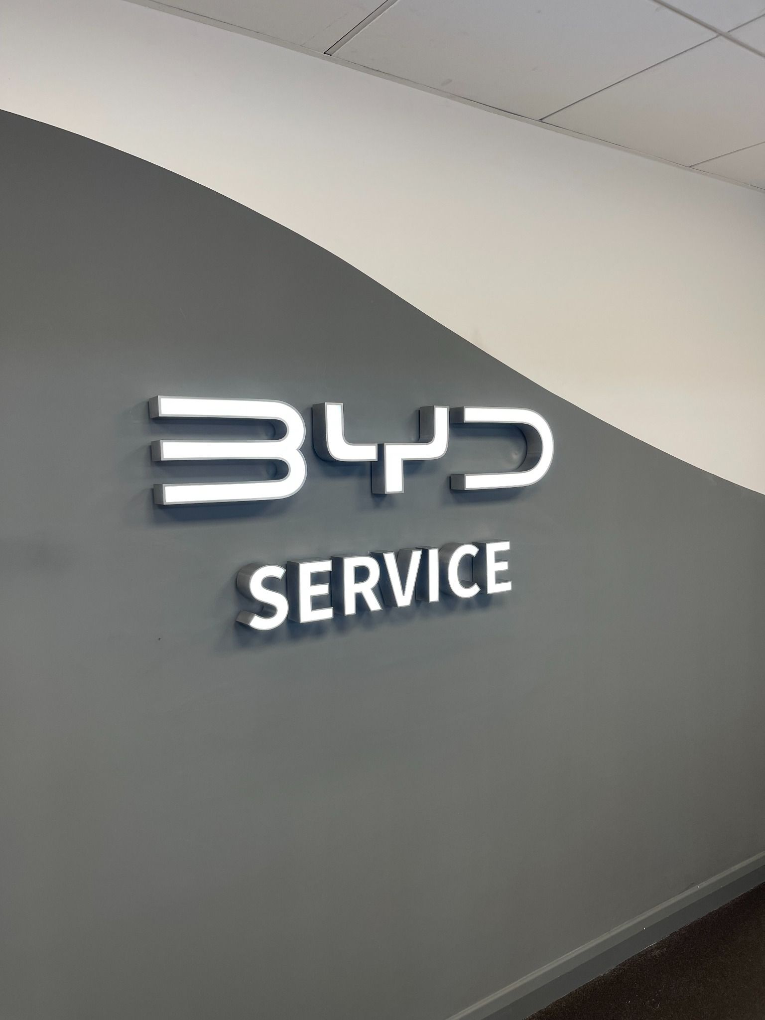 BYD Stoke interior servicing section