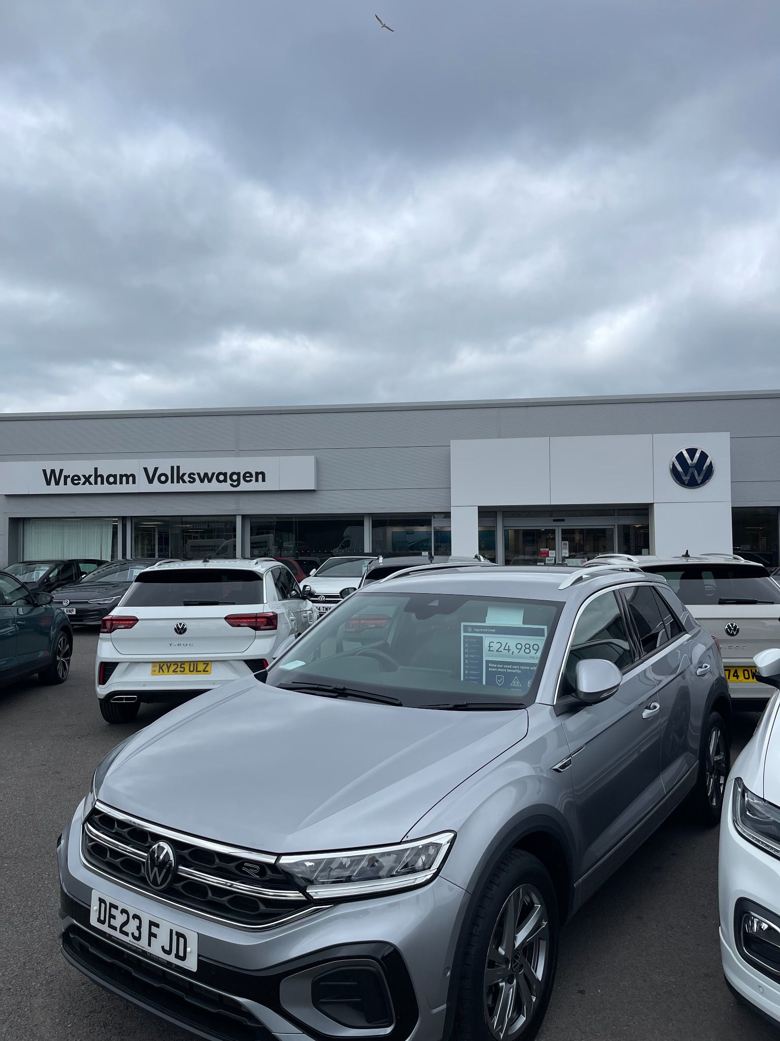 Approved Used Volkswagen Stock and Main Entrance in Wrexham Volkswagen