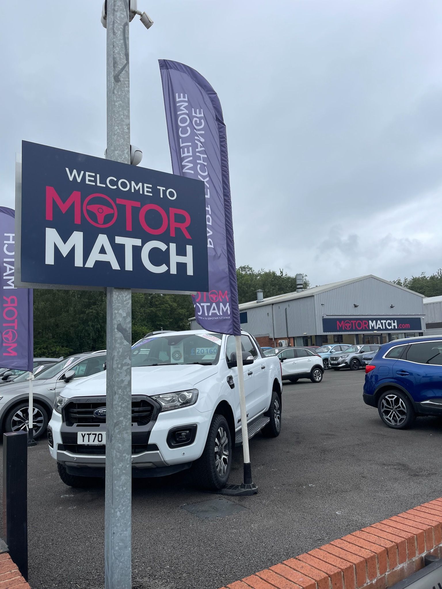 exterior signage at motor match bolton