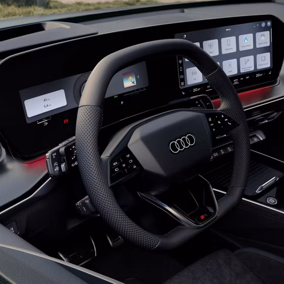 New Audi Q3 Interior - Steering Wheel