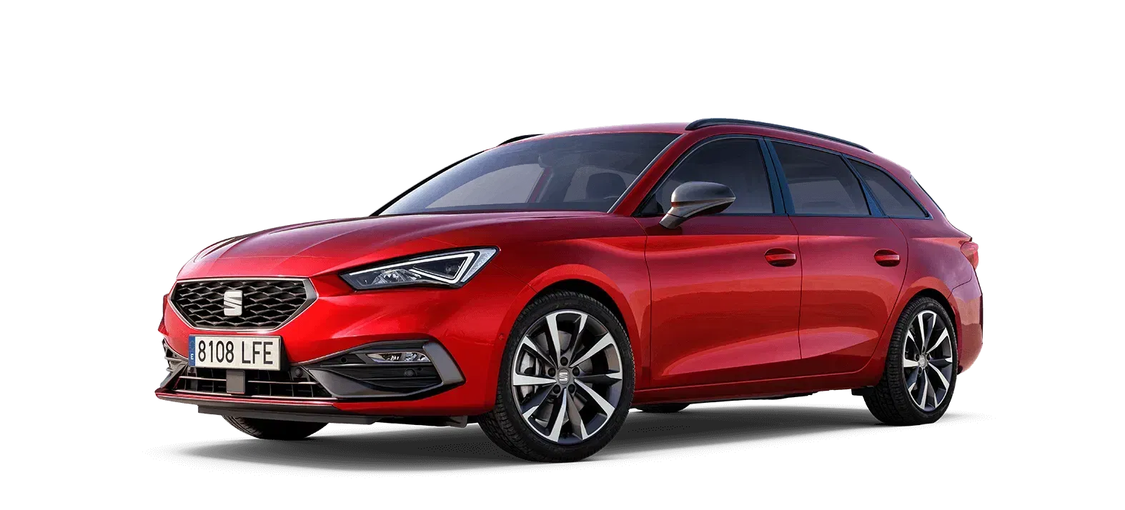 red seat leon estate