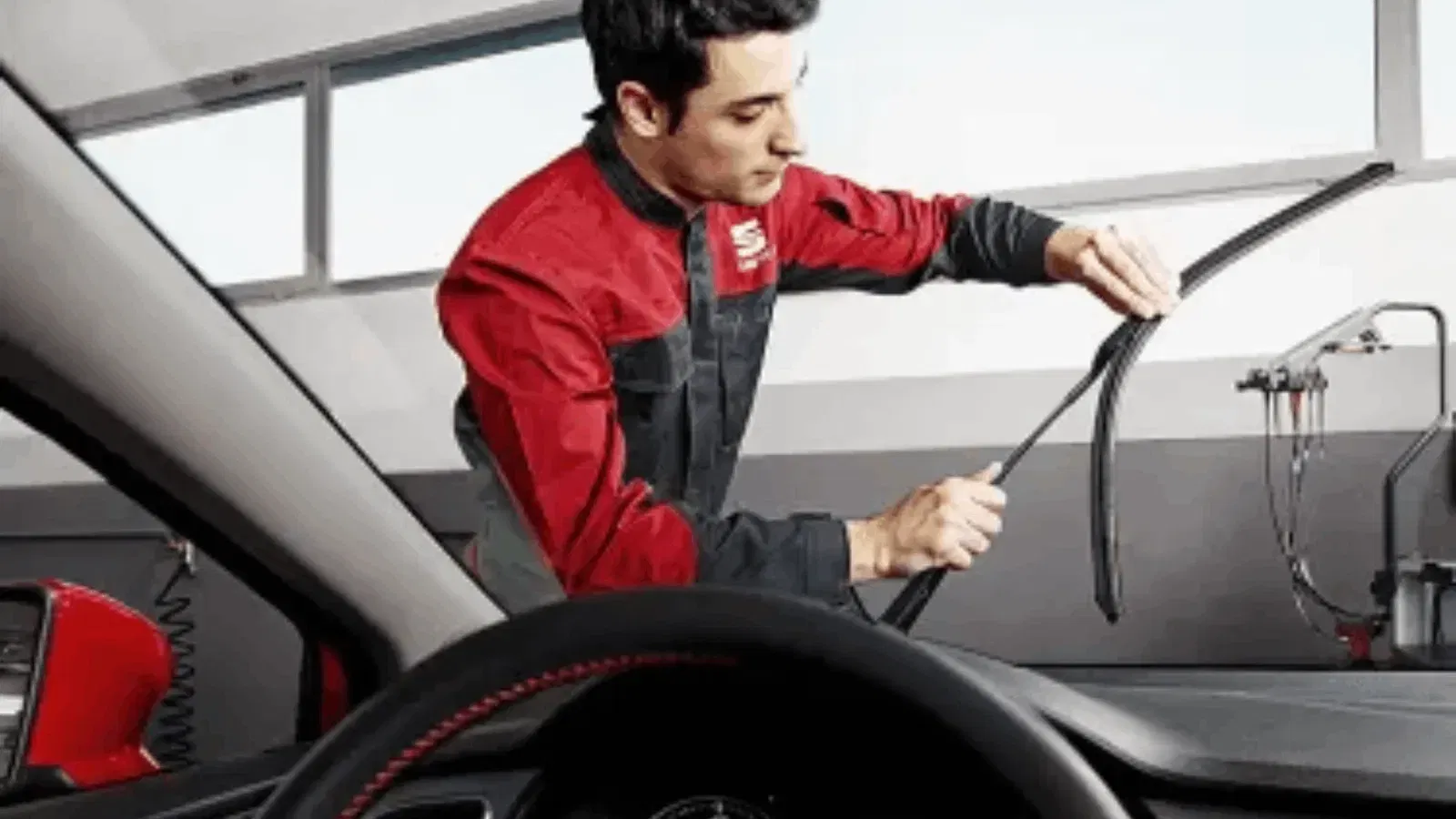 SEAT Technician working on a car