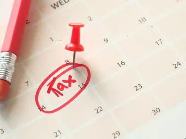 Car tax due date marked in calendar